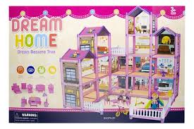 Dream Doll House for Kids – Luxury Wooden Playset with Furniture, Lights, and Interactive Rooms for Imaginative Play