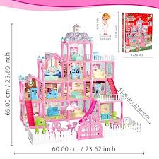 Dream Doll House for Kids – Luxury Wooden Playset with Furniture, Lights, and Interactive Rooms for Imaginative Play