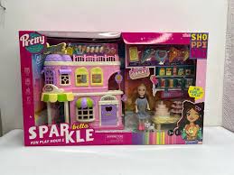 Doll House Wooden Playset for Kids, Multi-Room, Interactive Furniture and Accessories, Safe and Durable for Ages 3+