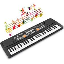61 Keys Portable Electronic Keyboard Piano with LED Display, USB Powered, Multiple Tones & Rhythms, Ideal for Beginners, Kids & Music Enthusiasts