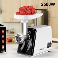 Sokany Electric Meat Mincer 2500W SK-312, Powerful & Efficient Meat Grinder for Home and Commercial Use