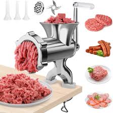 12-Inch Heavy Duty Alloy Meat Mincer Grinder for Home and Commercial Use, Durable, Efficient, and Easy to Clean