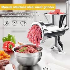 12-Inch Heavy Duty Alloy Meat Mincer Grinder for Home and Commercial Use, Durable, Efficient, and Easy to Clean