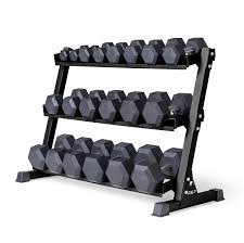 HEXAGON Dumbbells Single Hand Rubber Coated Weights with Chrome Handle – 5kg & 10kg Options for Home & Gym Strength Training