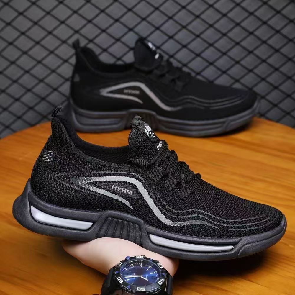 Wholesale of new summer sports and trendy shoes for men in foreign trade, anti-slip casual running shoes, breathable and comfortable white sneakers