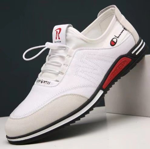 New men's shoes: Soft-soled casual shoes, white sneakers, men's summer mesh breathable and versatile men's shoes, men's sports shoes
