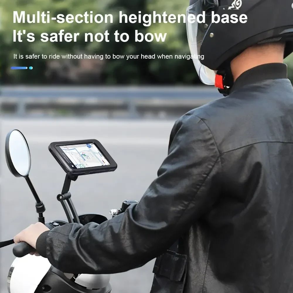 Universal Motorcycle Bike Mobile Phone Holder Bracket Navigation GPS Support 360° Adjustable Motorcycle Bicycle Cellphone Holder