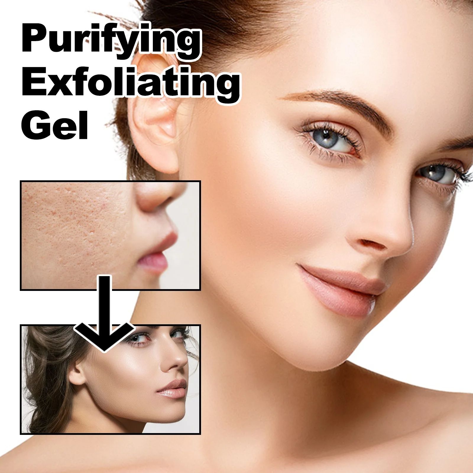 West&Month 50g Purifying Exfoliating Gel Cleaning Pores Blackhead Dark Dead Skin Remover Repair Cleans Dirt Oil Face Body Gel