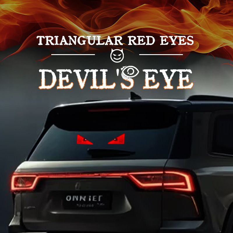 2PCS LED Signal Lights Car Expression Strobe Warning Light For Car Windshield USB Flashing Devil’s Eyes Glow Flexible LED Panel