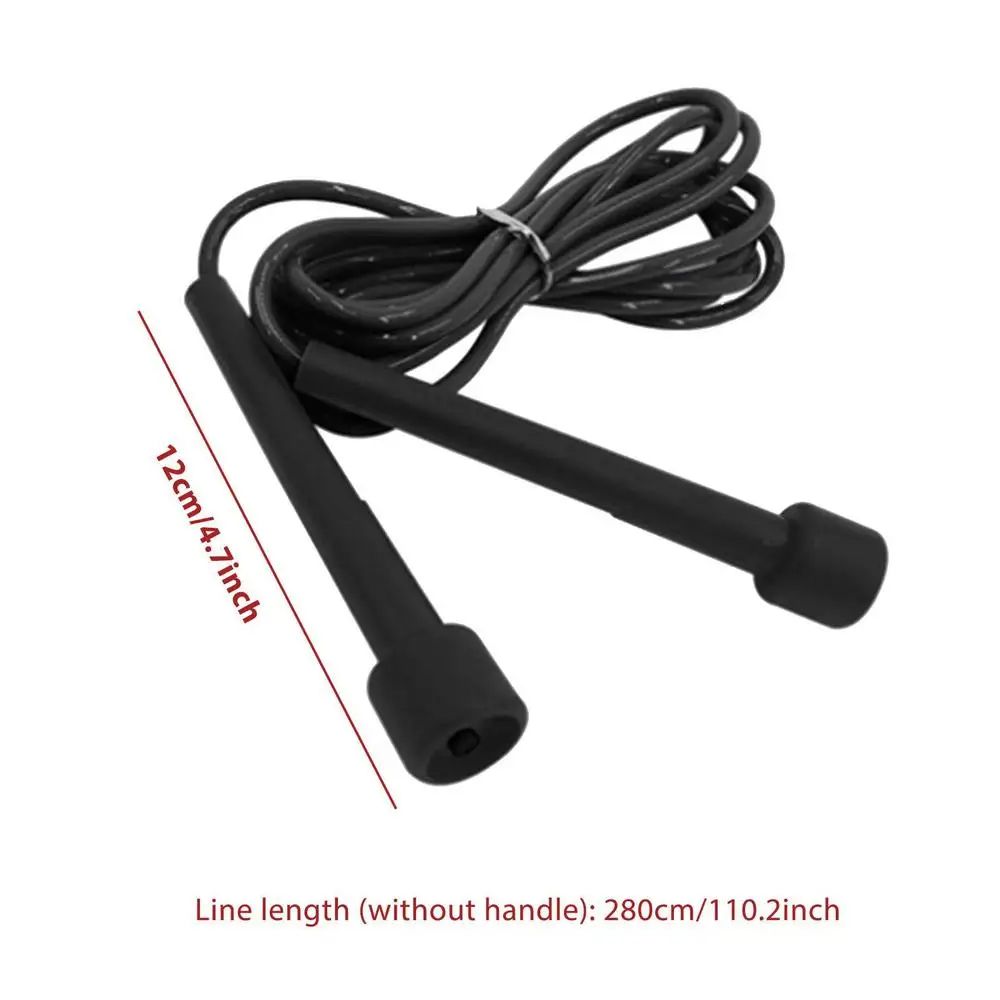 Portable Rope Skipping Jumping Black Exercise Fitness Equipments Training Gym Boxing Bearing