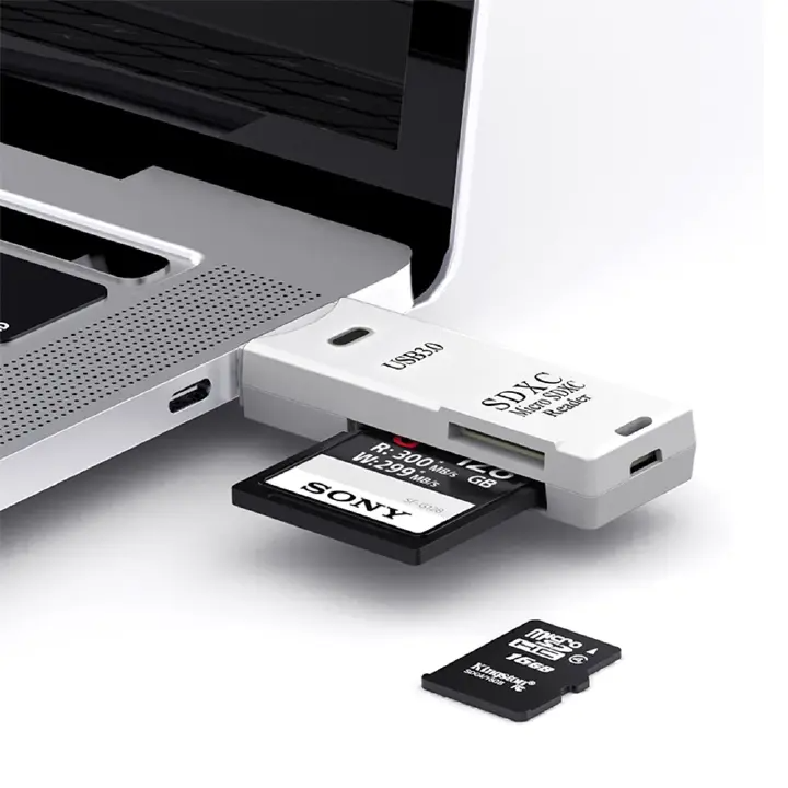 2-in-1 Card Reader USB 3.0 Reader Micro SD TF Memory Card High Speed Multi-card Writer Adapter Flash Drive Laptop Accessories