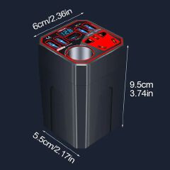 Power Inverter for Vehicle,Car Power Inverter,Multi-function Car Charger Adapter, Multi-function Multiport Converter Car Adapter Plug, Efficient Power Inverter for Vehicle
