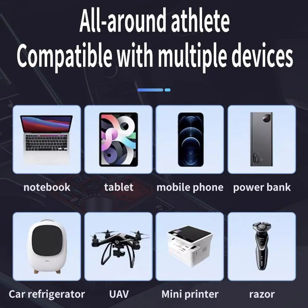 Power Inverter for Vehicle,Car Power Inverter,Multi-function Car Charger Adapter, Multi-function Multiport Converter Car Adapter Plug, Efficient Power Inverter for Vehicle
