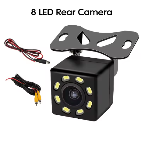 Car Rear View Camera 4LED Night Vision Reversing Automatic Parking Monitor CCD IP68 Waterproof 170 Degree High-Definition Image