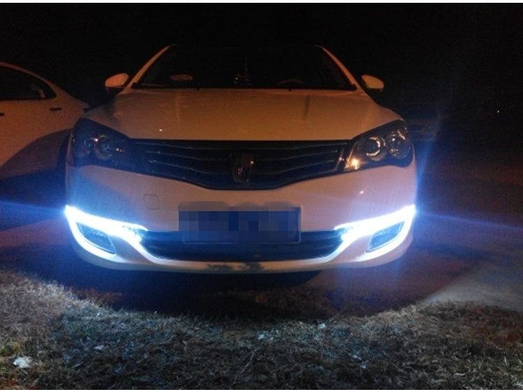 2Pcs Car Flexible LED DRL Daytime Running Light Driving Daylight Fog Light Lamp