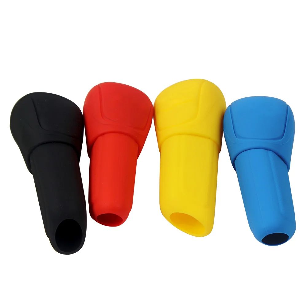 2Pcs Universal Manual Car Hand Brake Case Silicone Gear Head Shift Knob Cover Gear Shift Collars