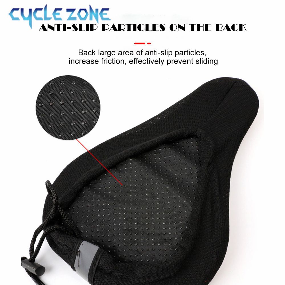 Soft 3D Bicycle Cushion Cover MTB Bike Padded Thickened Sponge Foam Comfortable Saddles Mat Bike Saddle Seat Cycling Accessories