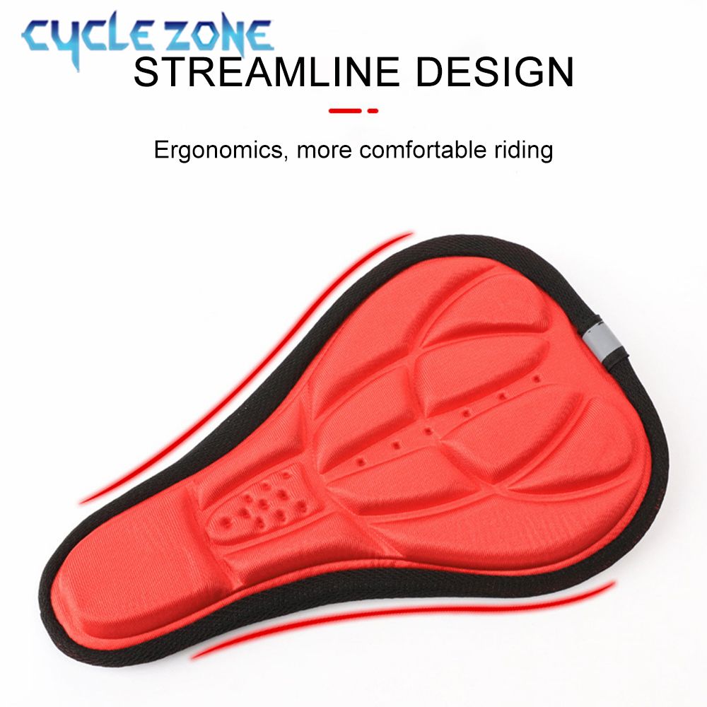 Soft 3D Bicycle Cushion Cover MTB Bike Padded Thickened Sponge Foam Comfortable Saddles Mat Bike Saddle Seat Cycling Accessories