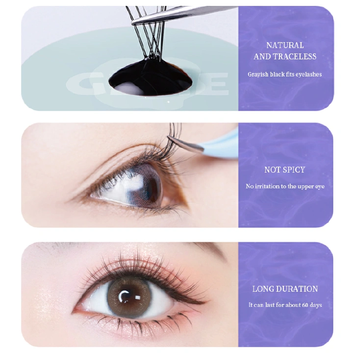 5ml Eyelashes Extension Glue Quick Dry No-irritant Long Lasting Firm Self Adhesive Grafting Eyelash Black Glue Eye Lashes Makeup