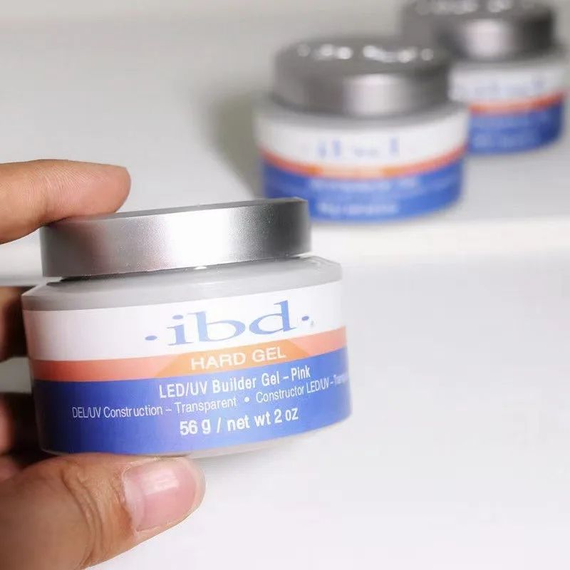 IBD Strong Builder Gel - CLEAR - UV Gel for tip overlays, sculpting pedicure nails polish art prep