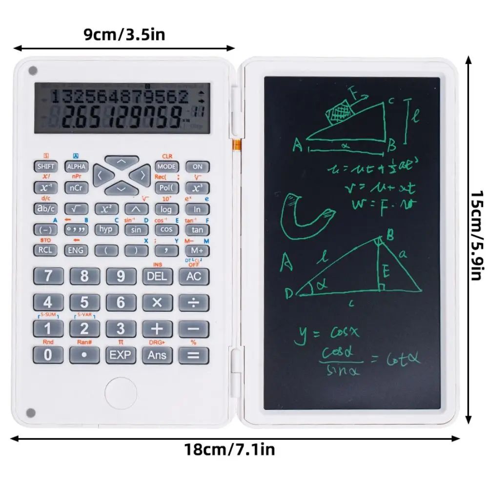 Portable scientific calculator school office stationery multifunctional stationery scientific function computer writing board children's drawing board