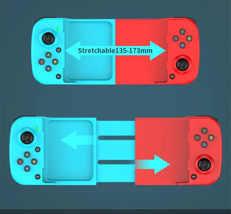 1PC Wireless BT 5.0 Stretchable Game Controller For Mobile Phone Android IOS Gamepad Joystick Eat Chicken Gamepad for PS4 Switch PC