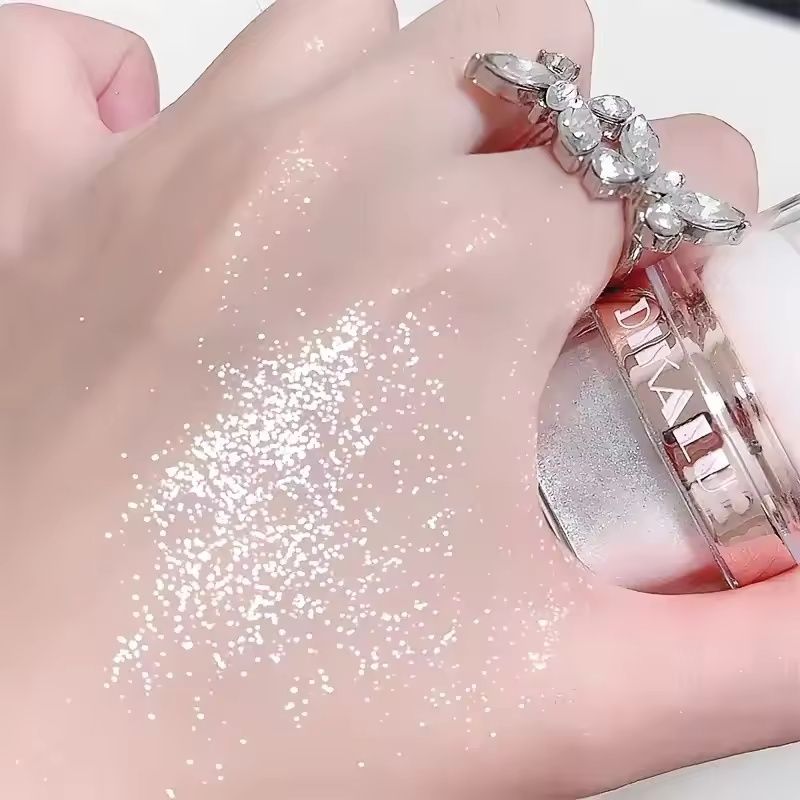 Glitter Fairy Highlight Pat Powder Bride Wedding Highlight Powder Body Glitter Powder To Create Sparkle Makeup,for Gift/Party