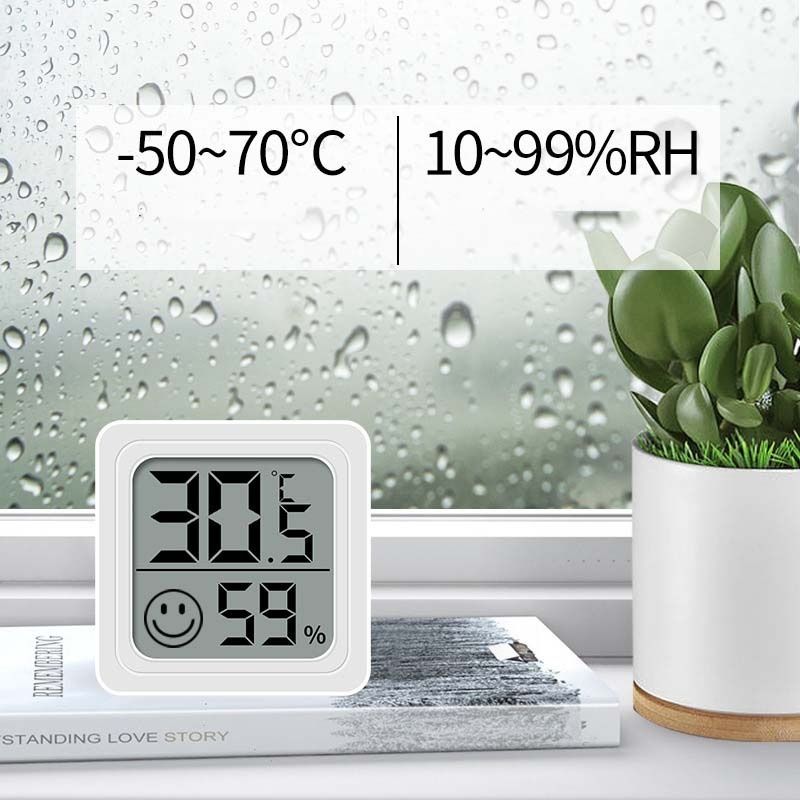 Digital Thermometer Hygrometer Indoor Room Electronic Temperature Humidity Meter Sensor Gauge Weather Station For Home