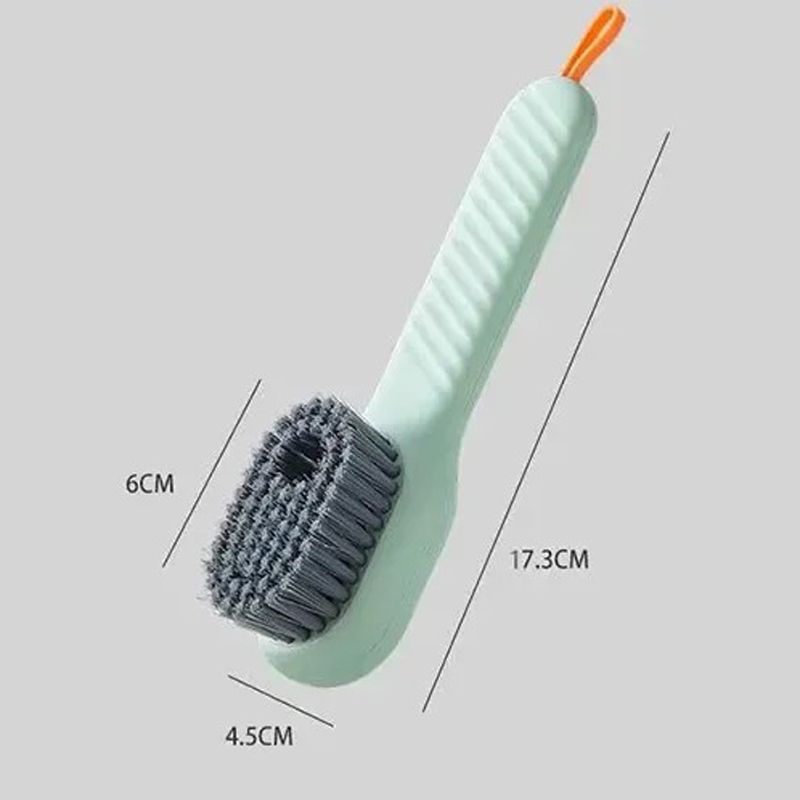 Multi-function automatic spot shoe brush soft hair hand pressure hanging hole suitable for clothing carpet plastic handles