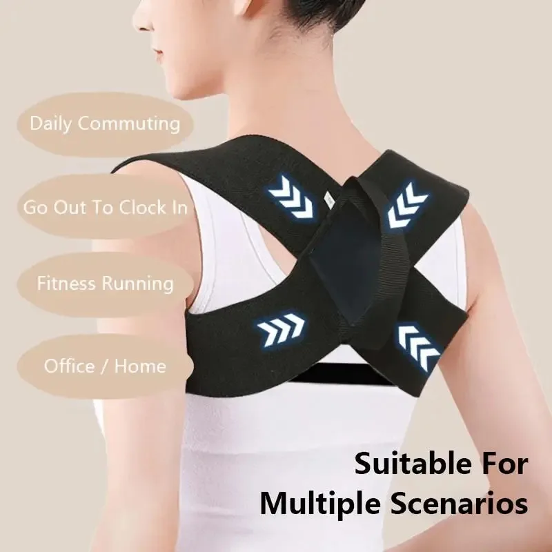 1pc Back Posture Corrector Clavicle Spine Back Brace Belt Adjustable Upper Back Shoulder Lumbar Posture Correction Body Shaping