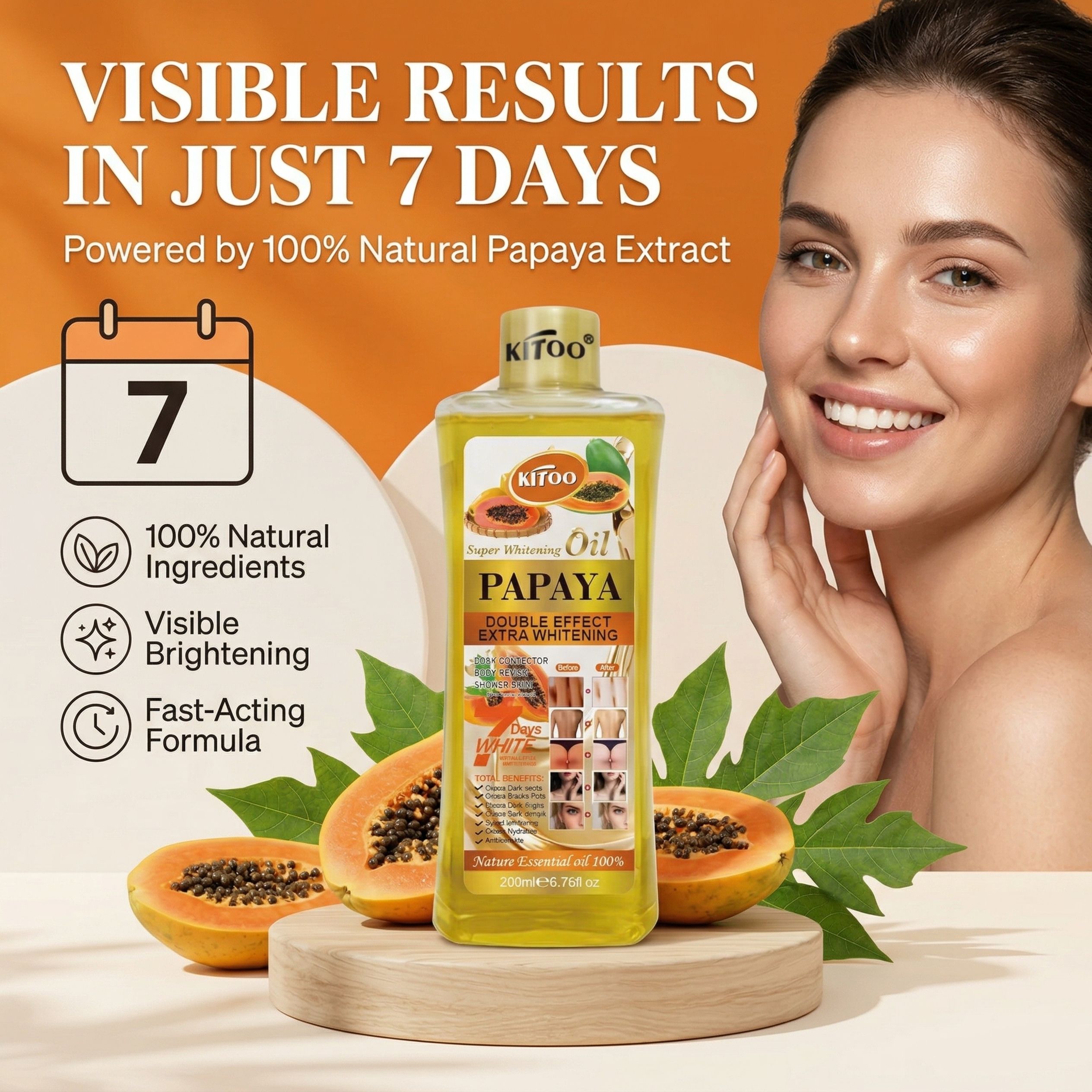 Kitoo Super Whitening Body Oils