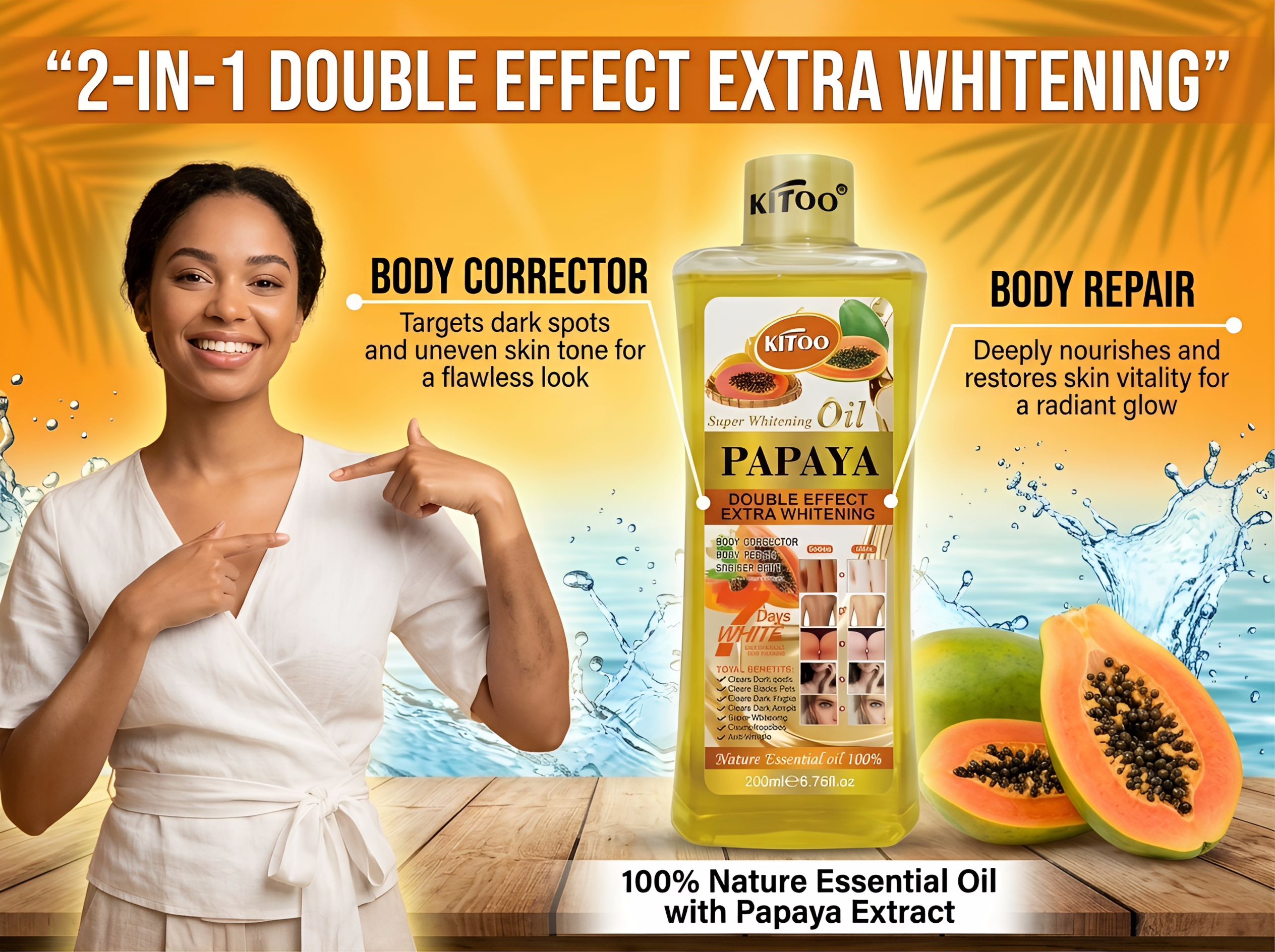 Kitoo Super Whitening Body Oils