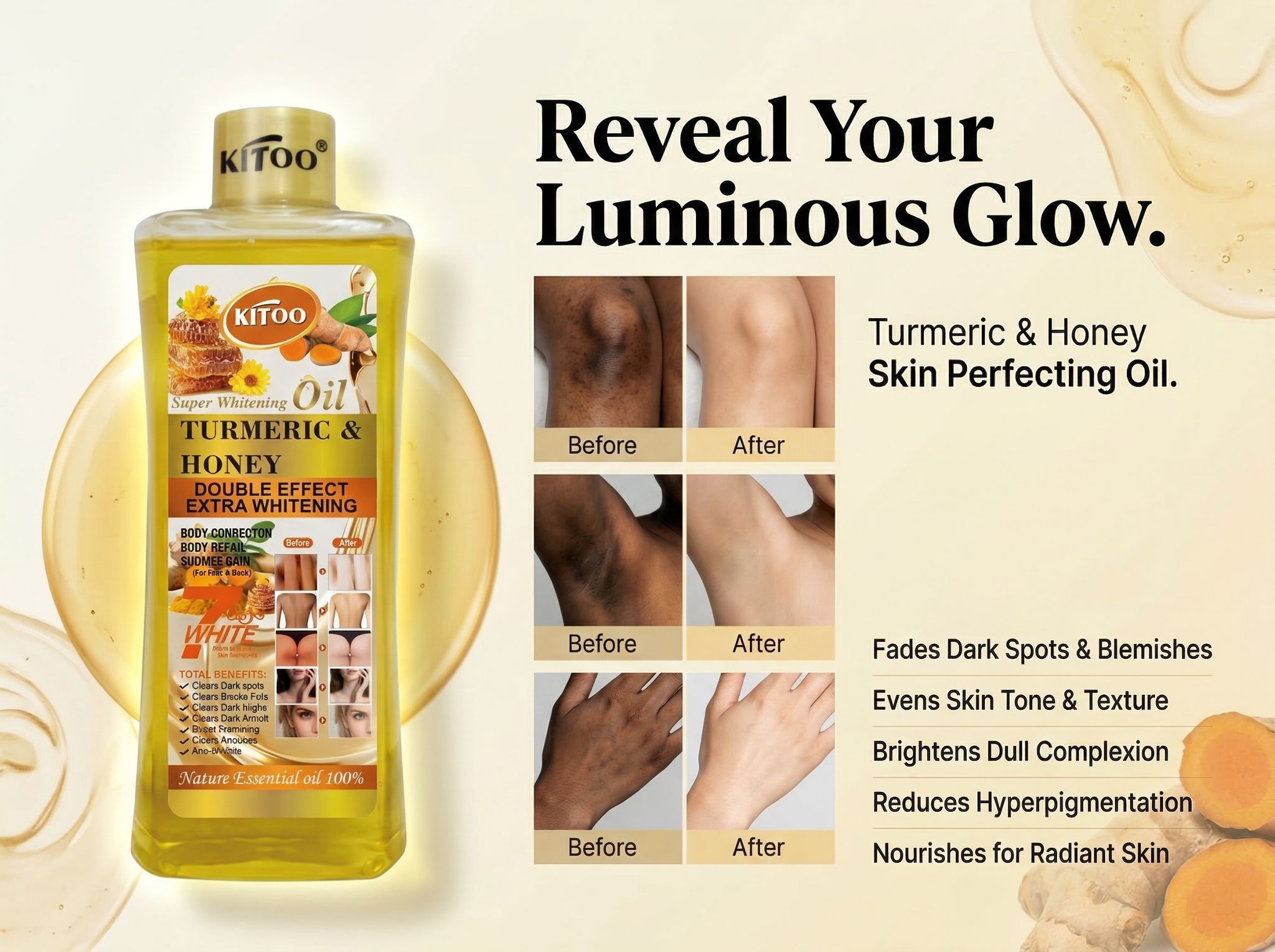 Kitoo Super Whitening Body Oils
