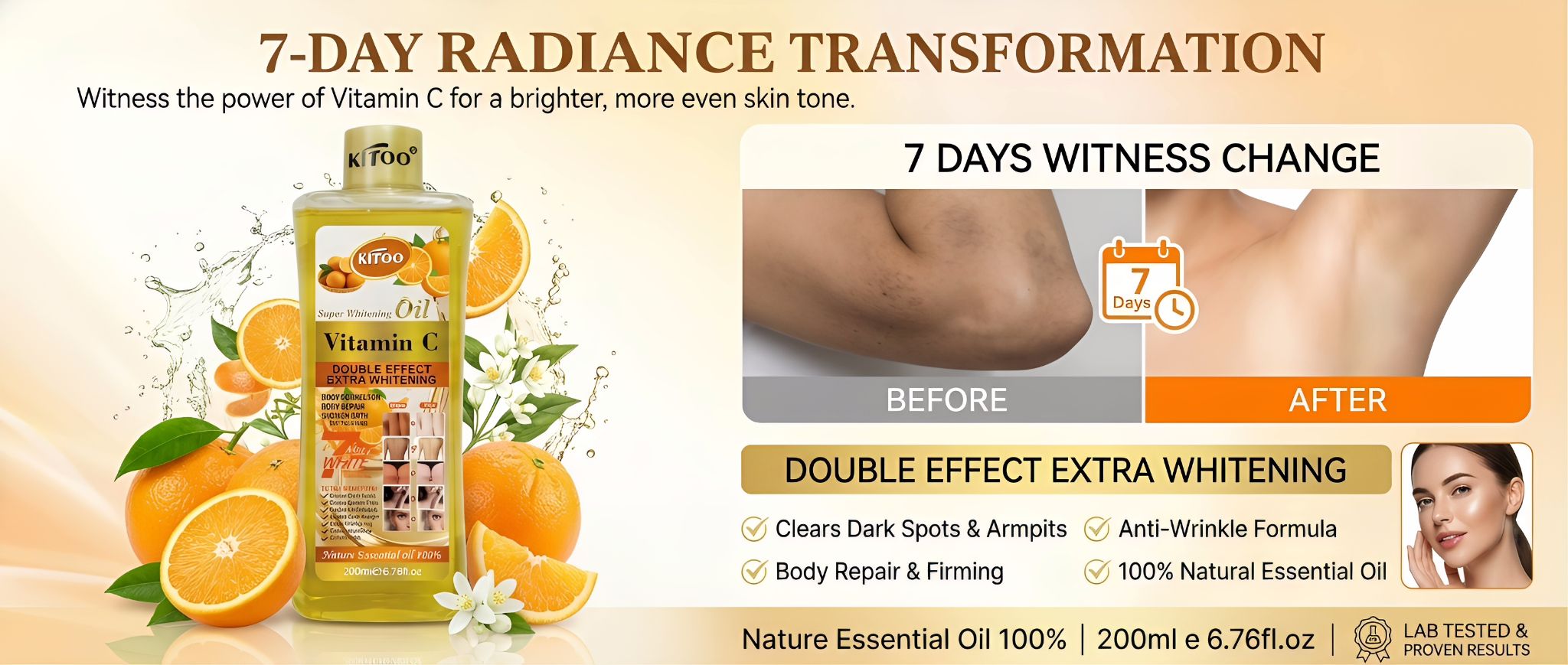 Kitoo Super Whitening Body Oils