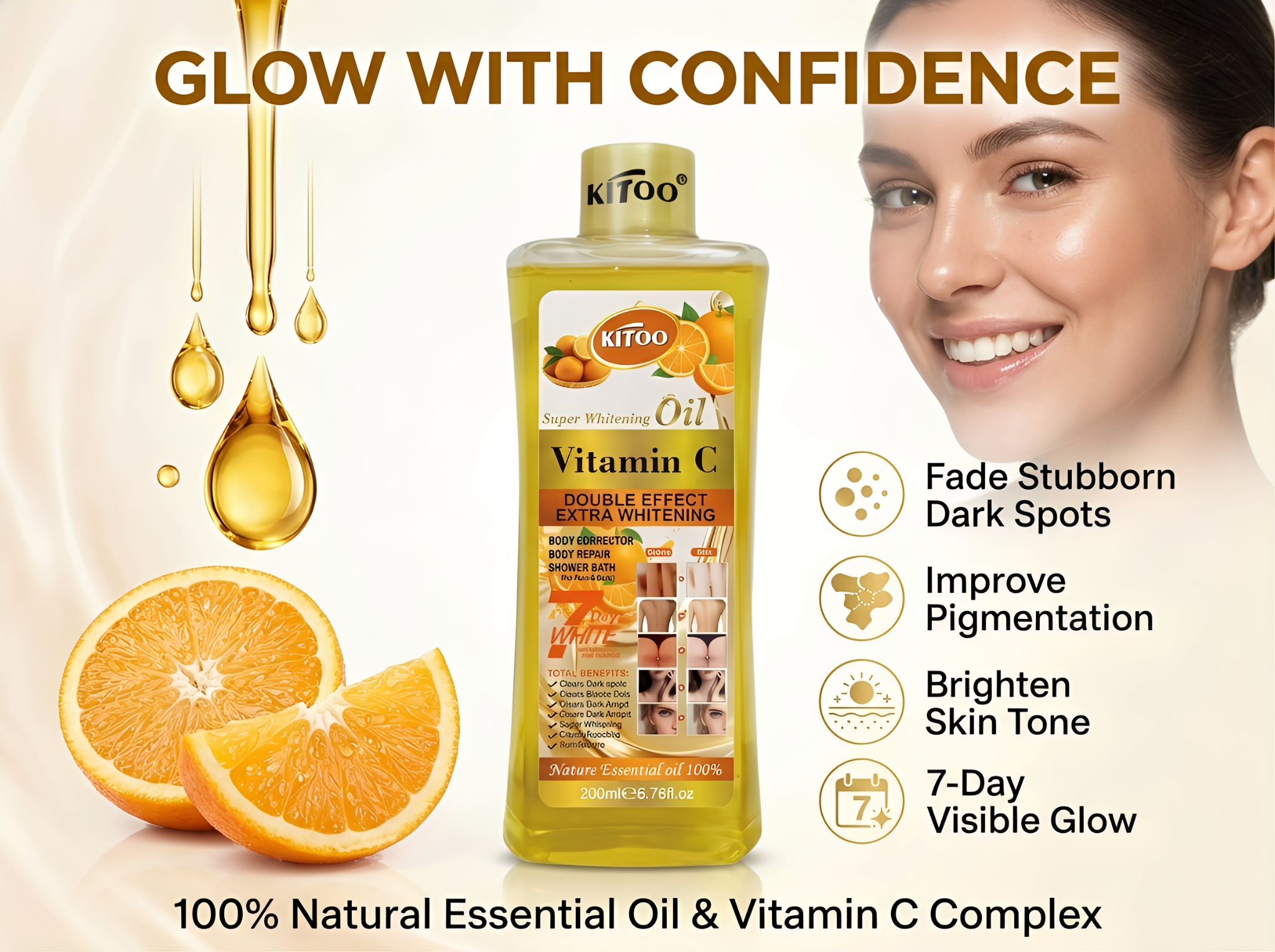 Kitoo Super Whitening Body Oils