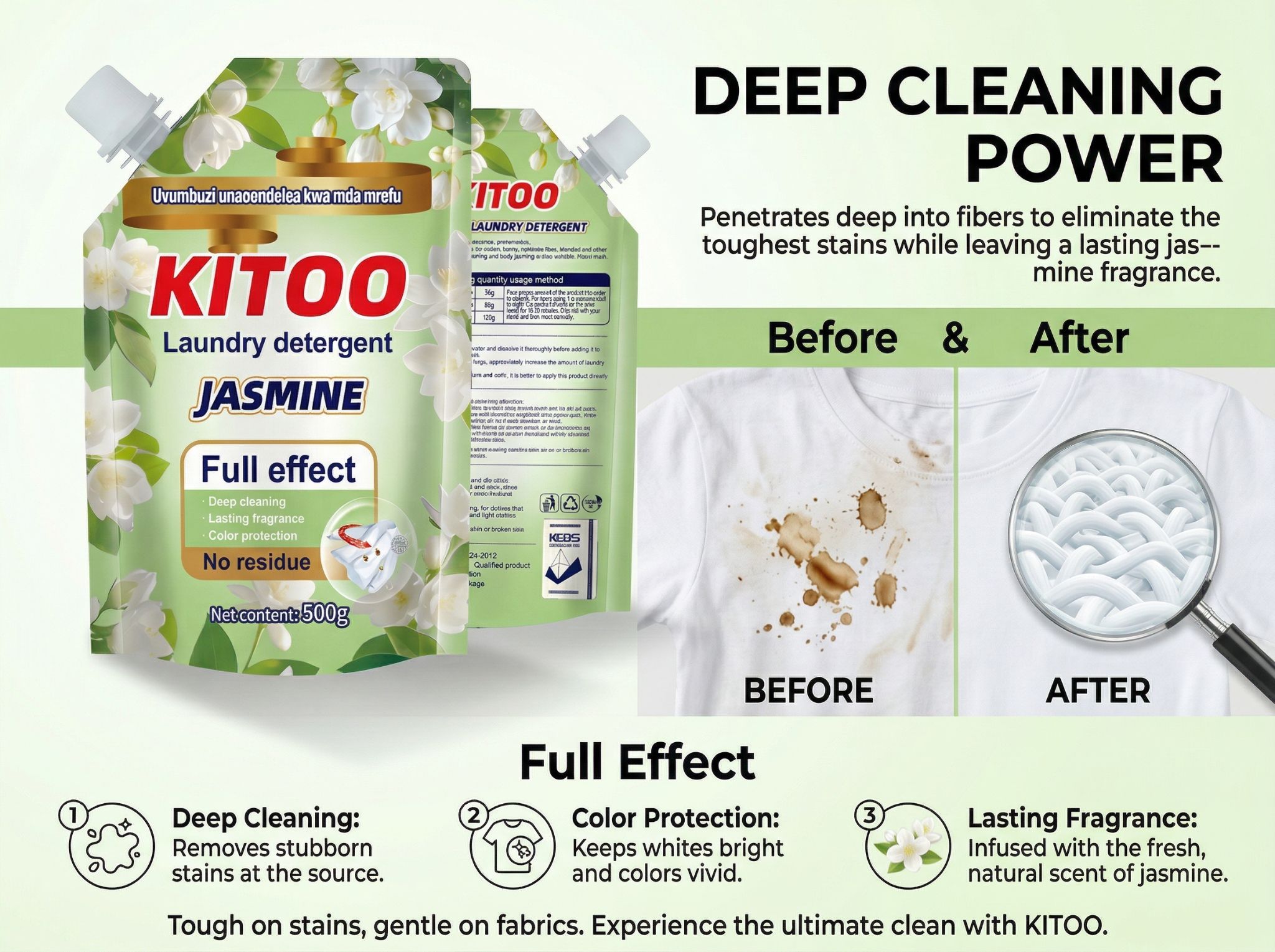 Kitoo Jasmine Liquid Detergent