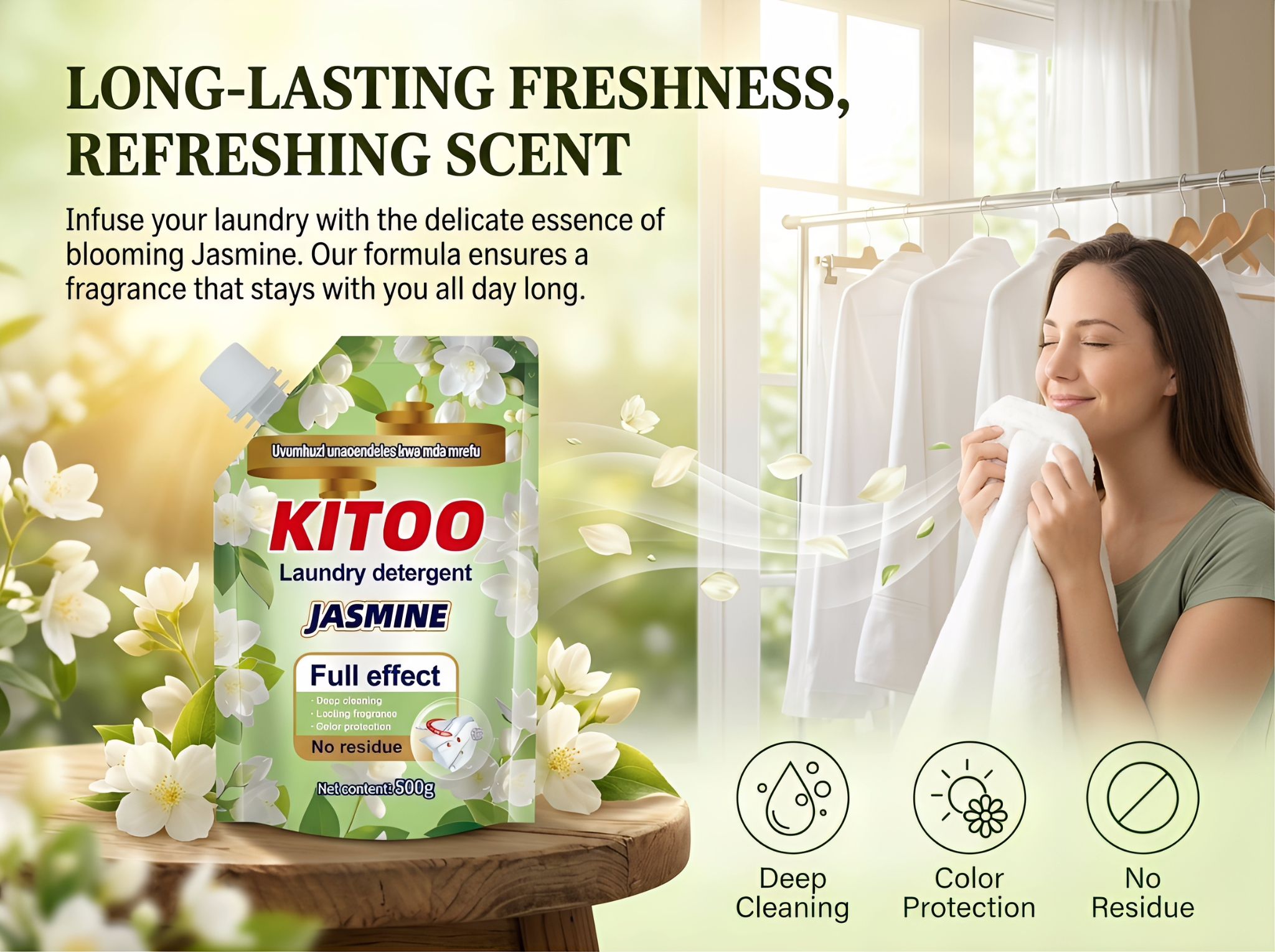 Kitoo Jasmine Liquid Detergent
