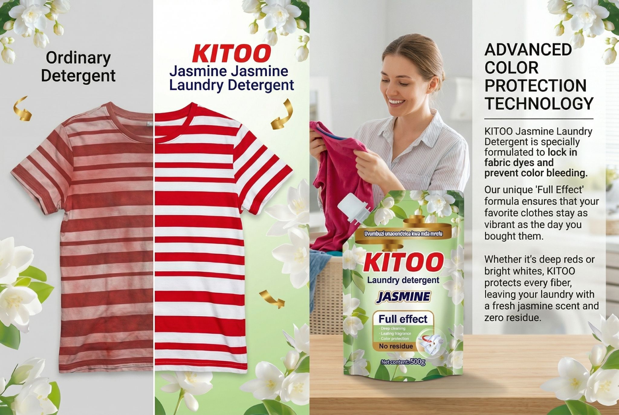 Kitoo Jasmine Liquid Detergent