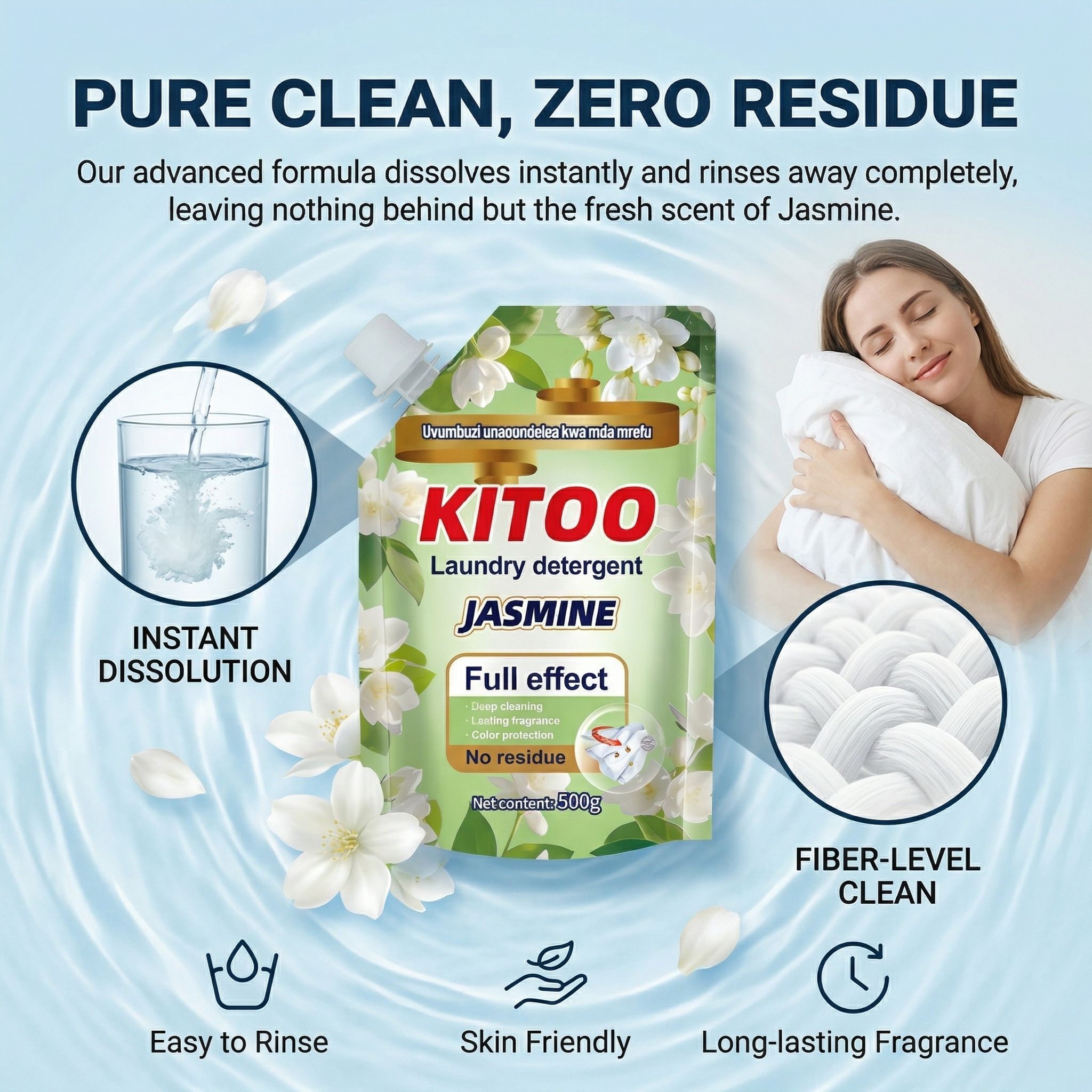 Kitoo Jasmine Liquid Detergent