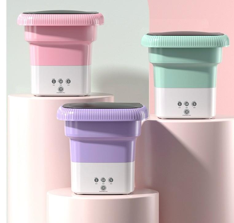 Washing Machine Portable,Foldable Spin Dryer For Camping,Travel,Small Spaces,