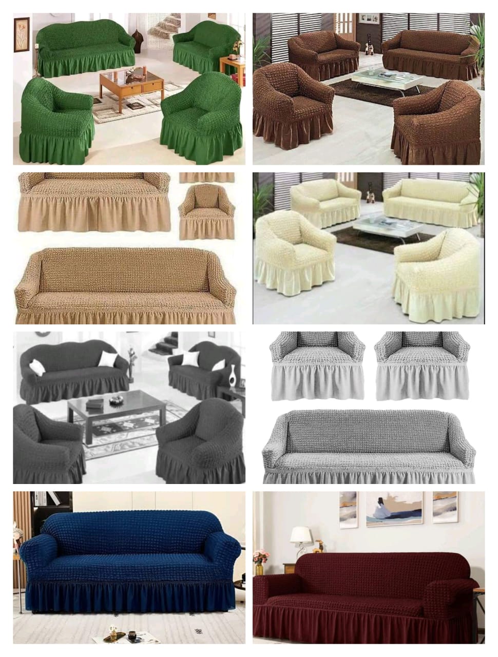 🔅🔅🔅 IMPORTED LOOSE COVERS – 7 SEATER SET 🔅🔅🔅
🔥 PRICE DROP ALERT! 🔥

Transform your living room in seconds with these elegant, stretch-fit loose covers – straight from Turkey! 🇹🇷

✨ Perfect F