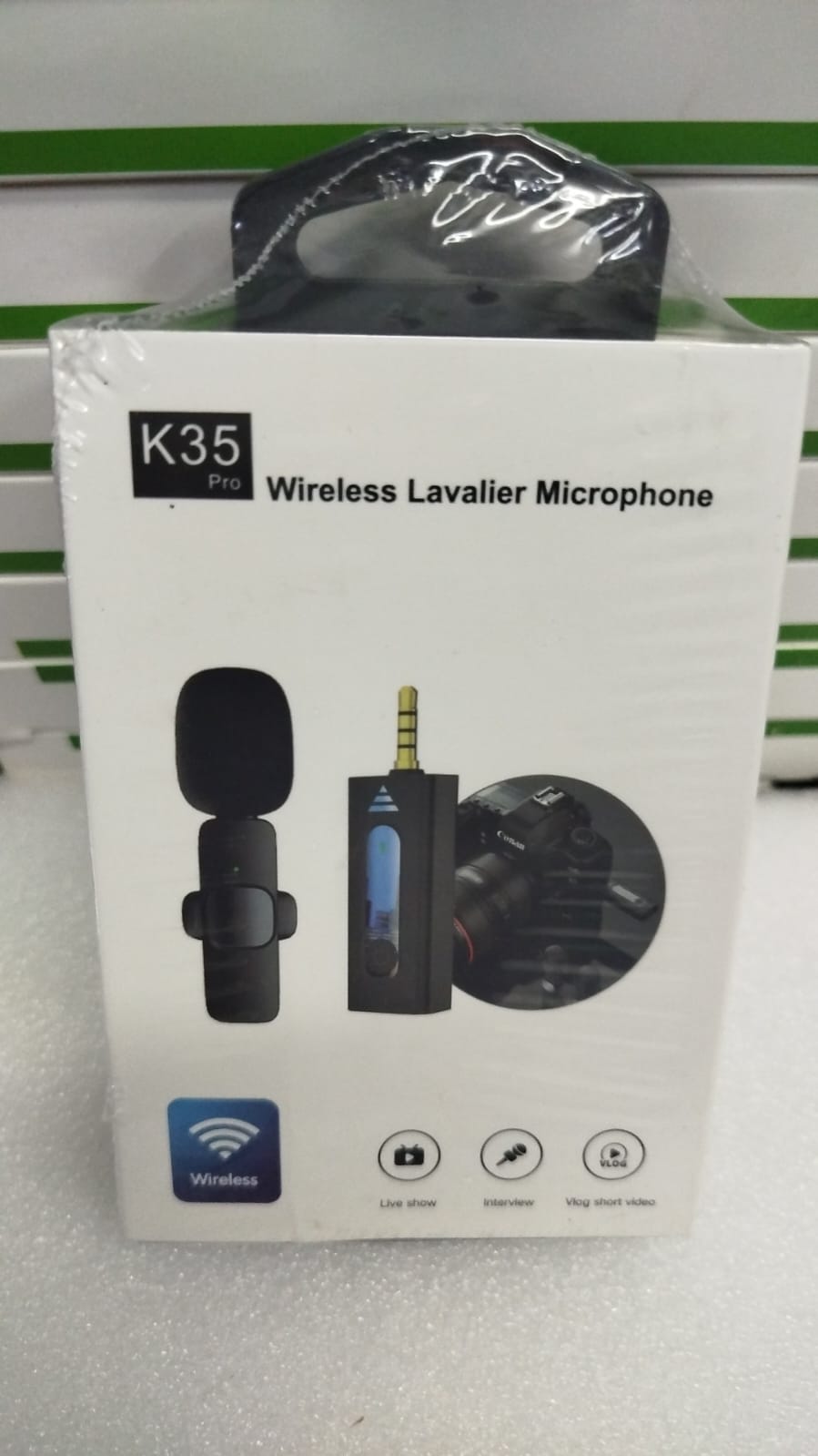 K35 Wireless Lavalier Microphone — Portable Audio Solution for Vloggers, Content Creators & Interviews