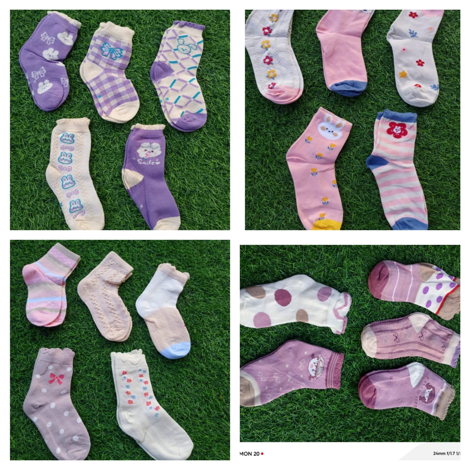 🎇🎇*5pc  Girl  unique &Warm socks* ▪️made of high quality combed cotton. They are comfortable, soft touch, lightweight, wearable and sweat-wicking. suitable for both indoor and outdoor.