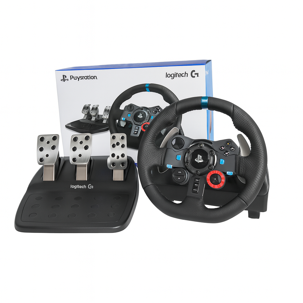 🔥 Logitech G29 Racing Wheel – For PS5, PS4, PS3 & PC | Ultimate Driving Simulation Setup – Black