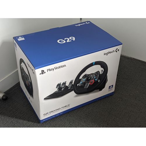 🔥 Logitech G29 Racing Wheel – For PS5, PS4, PS3 & PC | Ultimate Driving Simulation Setup – Black