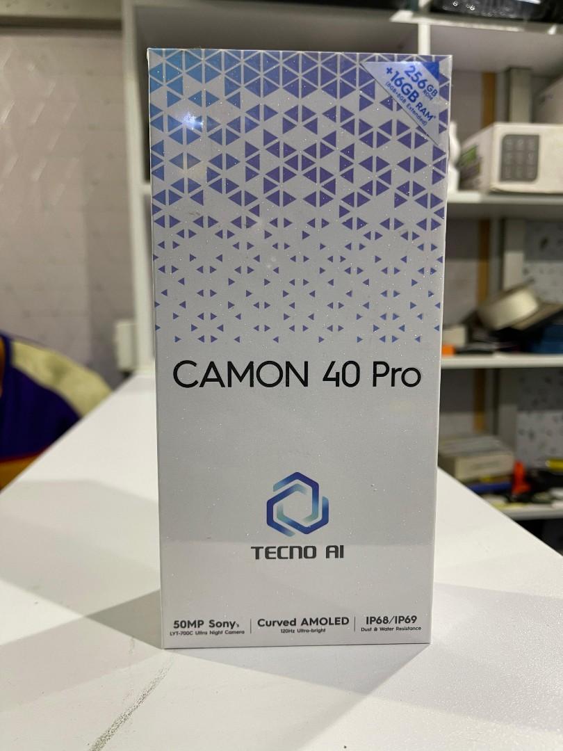 Tecno Camon 40 Pro – brand new with a stunning 6.78″ AMOLED display.
Powerful 50MP cameras,