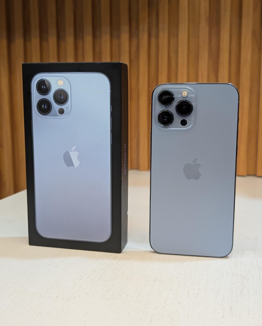 iPhone 13 Pro Max: The Unstoppable Pro.  Ultimate power with 120Hz ProMotion, A15 Bionic speed, and legendary battery life for peak performance.