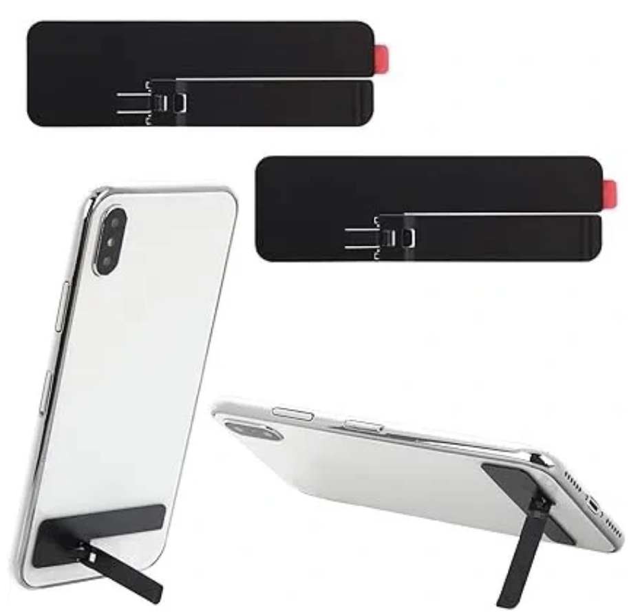Chuwi Ultra-Thin Invisible Phone stand, Adjustable Vertical and Horizontal Placement Phone Stand Kickstand Phone case Metal Kick Stand Compatible with Any Cellphone