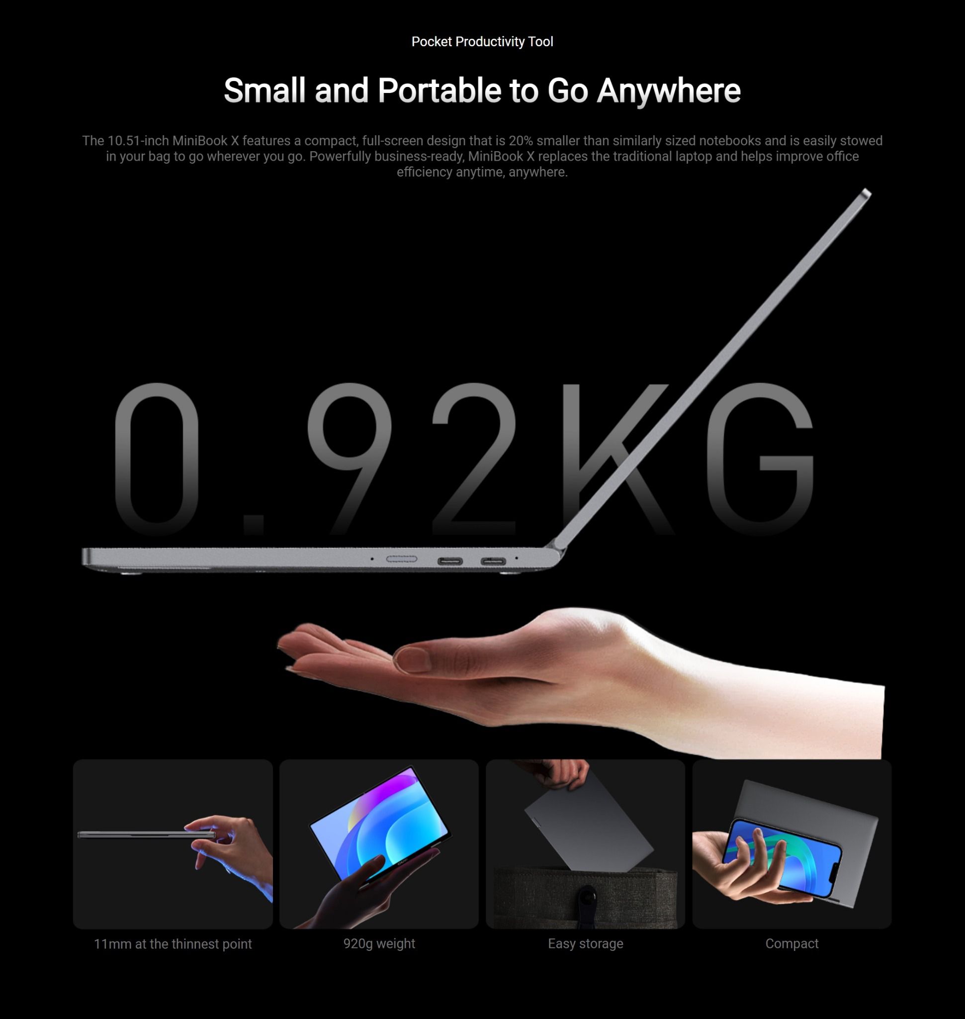 Brand new Chuwi Minibook X  N150 Yogabook: (2X faster i7 7th), 16GB+512GB SSD, 10.5" Full HD Yogabook with Long Battery Life & Free Win 11 system WiFi6 Bluetooth 5.2 HP Dell Asus Lenovo Killer