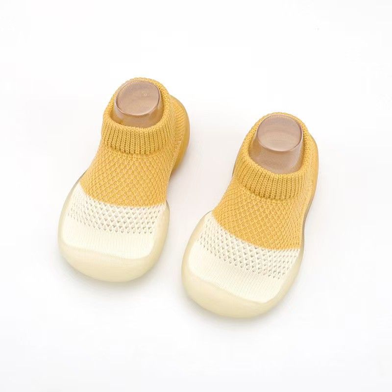 Newborn Baby Boy Shoes Embroidery Pattern Nonslip Floor Socks Kids Girls Soft Rubber Sole Crib Toddler Booties Child Sneakers Orange 18